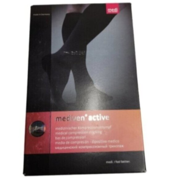 Mediven Active Compression Socks 2 Pairs  Black Class 1 Unisex NEW - Picture 13 of 13